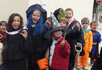 Enfants déguisés pour Halloween