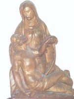 Groupe sculpté de  la Vierge de Pitié  