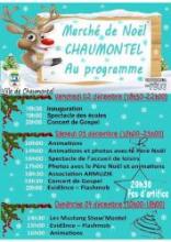 Programme marché de noel Chaumontel 2022