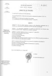 Reglement général du cimetierre de Chautmontel 2013